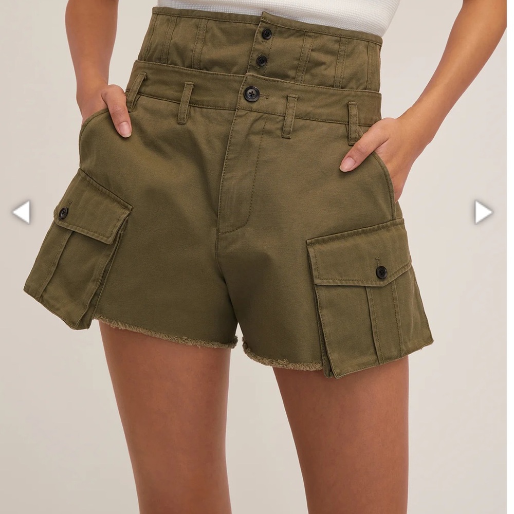 Marissa Webb Easton Canvas Corset Cargo Short